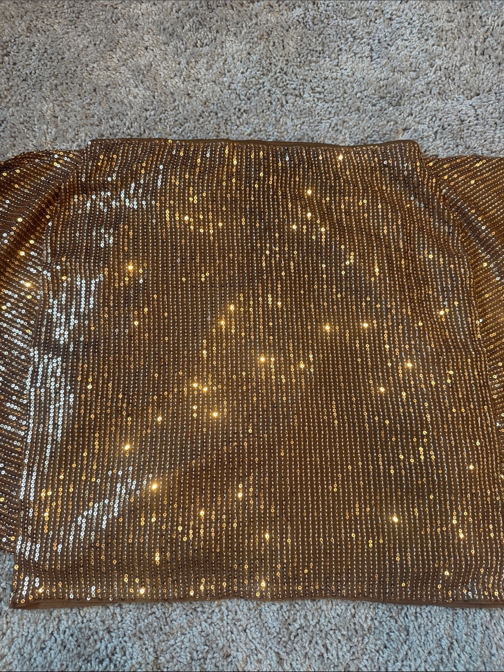 Grace Karin Bronze Sequin Mini Skirt